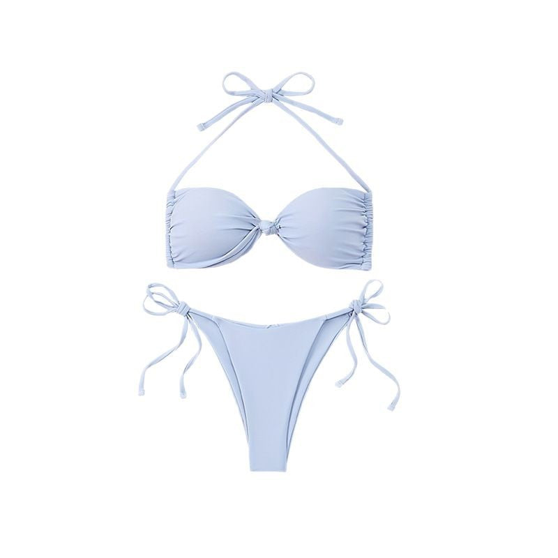 Damen Bandeau-Bikini mit tausend Möglichkeiten zur Anpassung EB