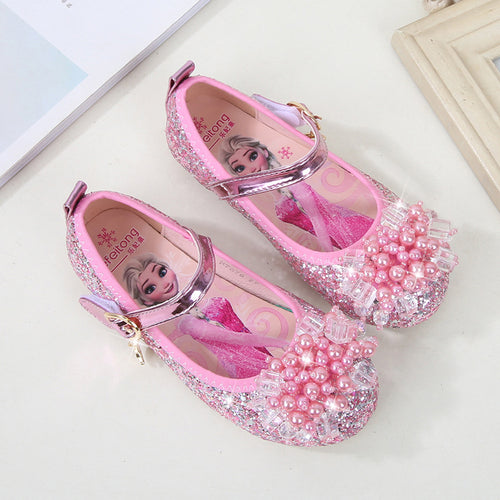 Mädchen Ballerina Schuhe mit funkelnden Perlenapplikationen EB