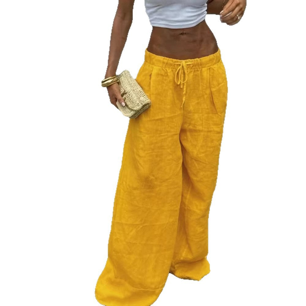Damen weite Leinenhose EB