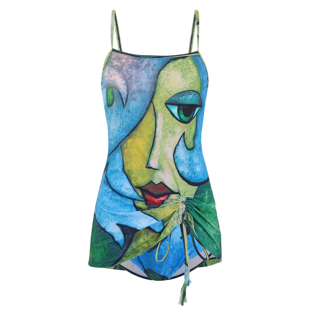 Damen Kunstvolles Strandoutfit EB