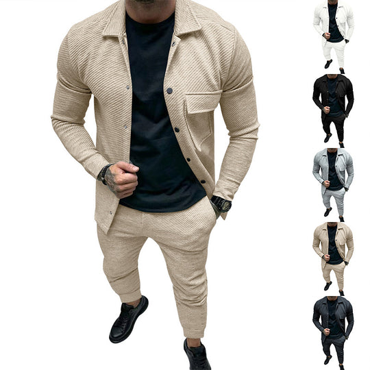 Herren Freizeitanzug mit strukturiertem Design und stilvollen Details EB