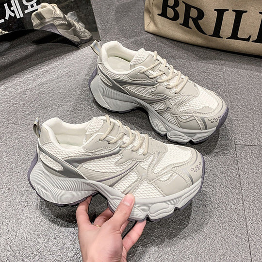 Damen Komfortable Lauf Sneakers mit atmungsaktivem mesh-Obermaterial und dämpfender Sohle EB