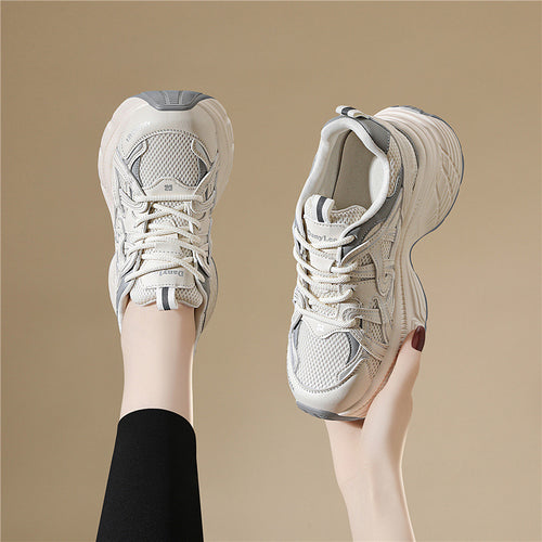 Damen Sportliche Fitness-Sneaker mit dämpfender Sohle und atmungsaktivem Obermaterial EB