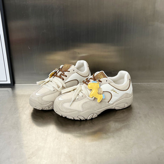 Damen Sportliche Sneakers mit atmungsaktiver Mesh-Oberfläche und modischem Charme EB