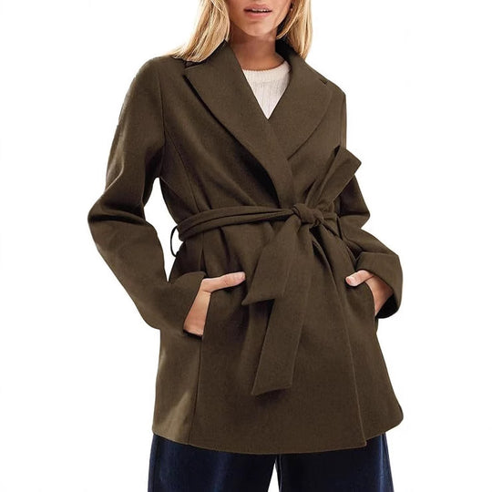 Damen Elegante und bequeme Wickeljacke EB