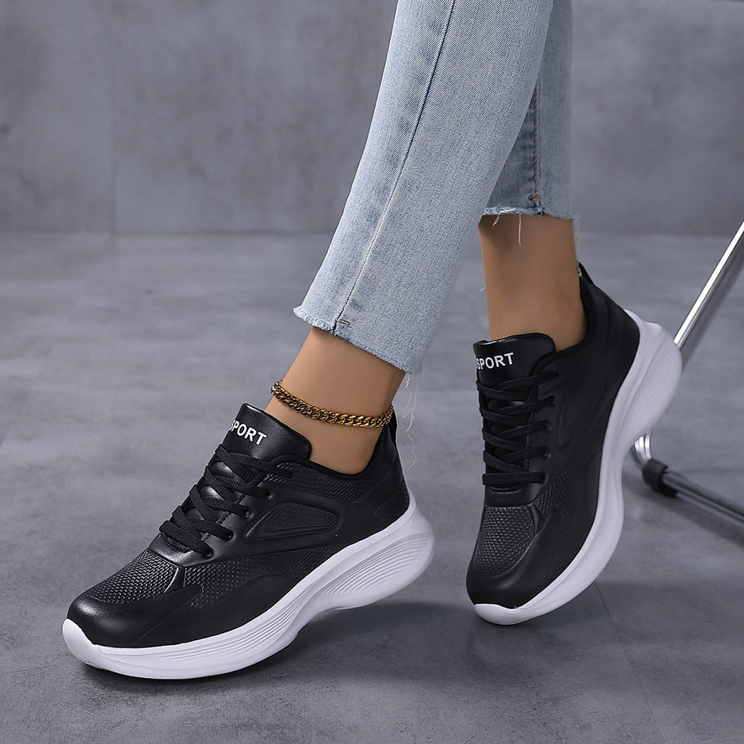 Damen Sportliche Sneakers mit atmungsaktivem Obermaterial und dämpfender Sohle EB