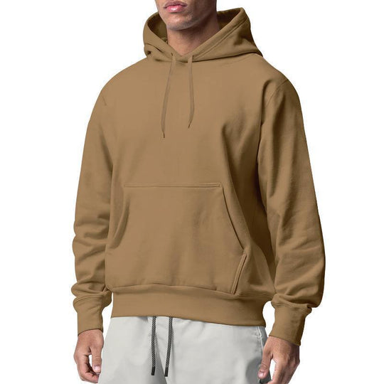 Herren nan Premium-Kapuzenpullover mit Kängurutasche, innen angerautem Fleece, verstärkter Nackennaht und geripptem Saum EB