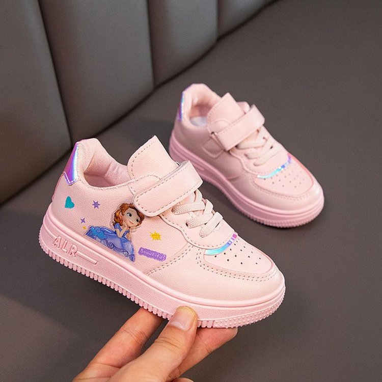 Damen Sneakers mit verspieltem Prinzessinnenmotiv und praktischem Klettverschluss EB