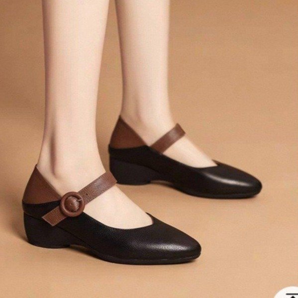 Damen elegante Sling-Pumps mit modischem Riemen und stabilem Absatz EB