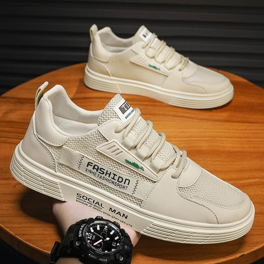 Herren Atmungsaktive Sneakers mit dämpfender Gummisohle und modernem Design EB