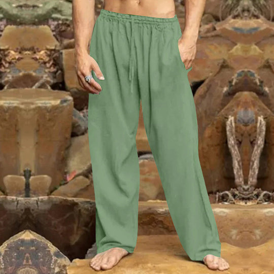 Herren entspannende Freizeithose mit elastischem Bund und praktischen Taschen EB