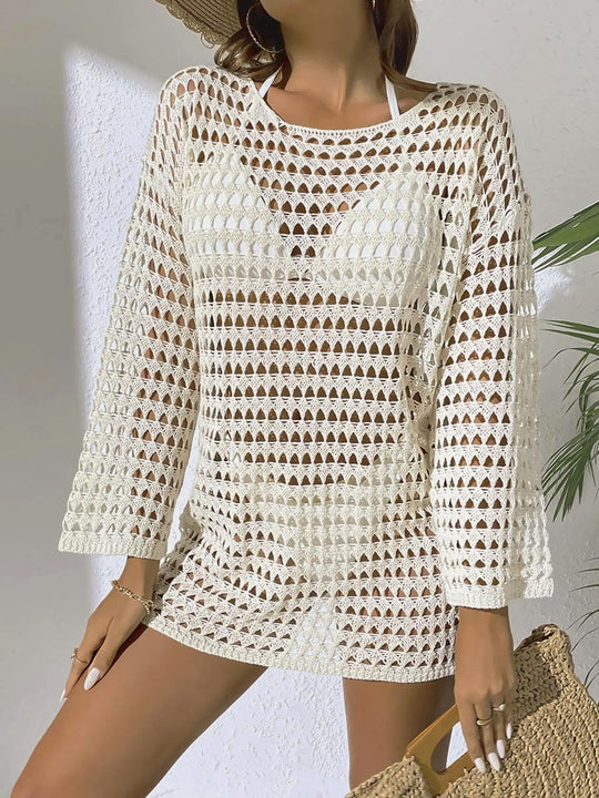 Damen Häkel-Strandkleid EB 1779788163