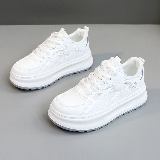 Damen modische Sneakers mit atmungsaktiver Mesh-Oberfläche und dämpfender Sohle EB