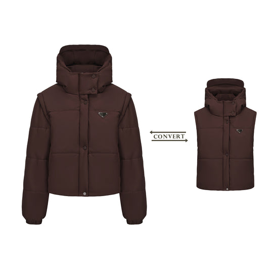 Damen wandelbare Steppjacke EB