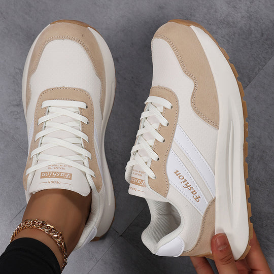 Damen Sportliche Lifestyle-Sneaker mit atmungsaktiver Obermaterialstruktur und rutschfester Sohle EB