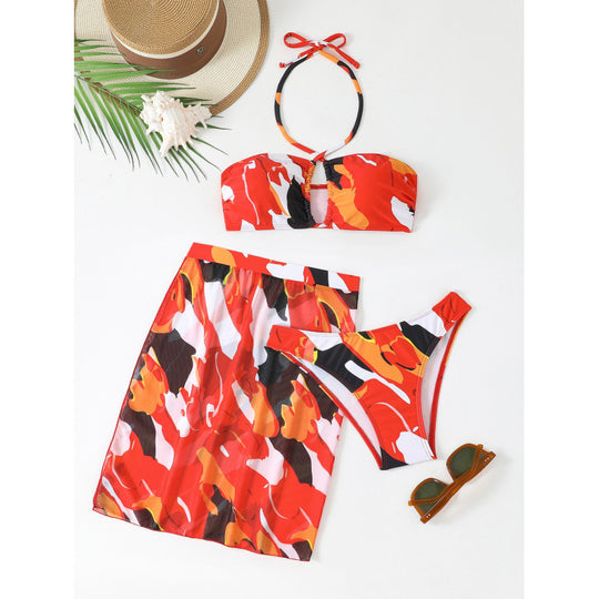 Damen Bikiniset mit verführerischem Wickelrock EB