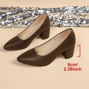 Damen Stilvolle Blockabsatz-Pumps EB