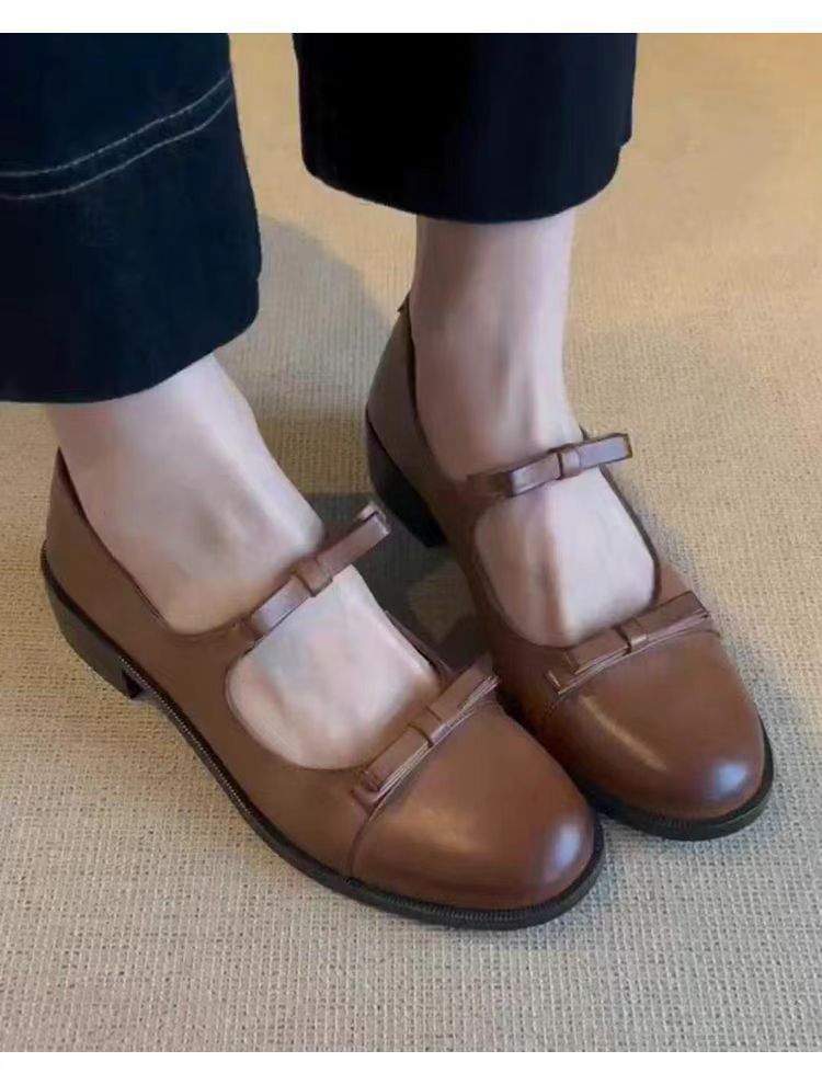 Damen elegante Mary Jane Schuhe mit komfortablem Riemenverschluss und hochwertiger Lederverarbeitung EB