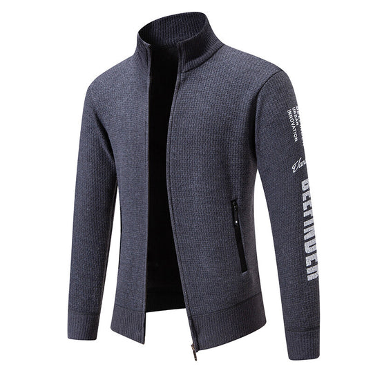 Herren Steppjacke mit hohem Kragen und praktischen Taschen EB