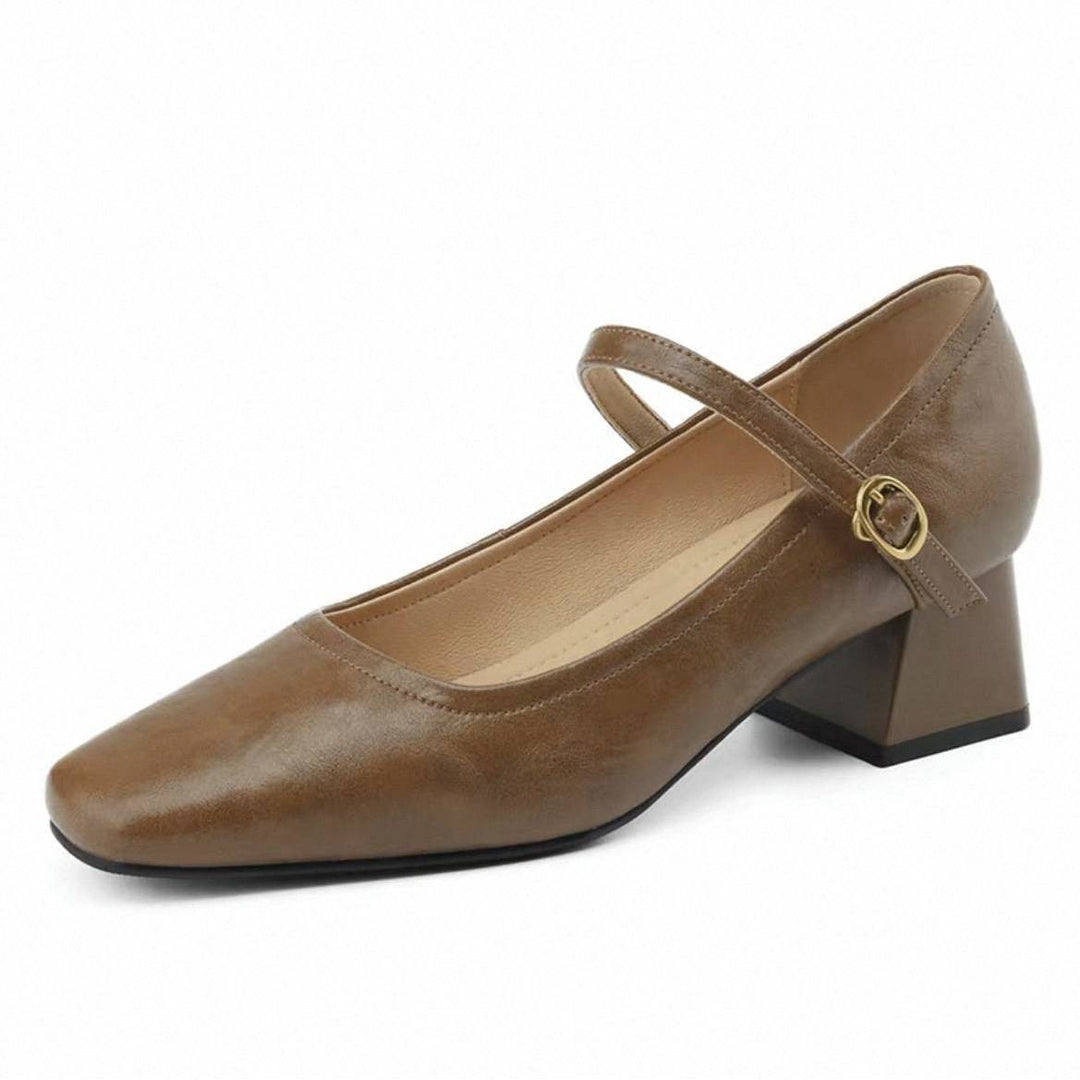 Damen elegante Slingback-Pumps mit komfortablem Blockabsatz EB