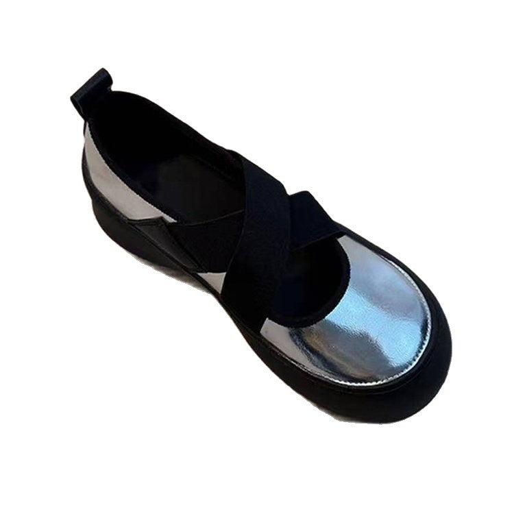 Damen elegante Clogs mit modischem Absatz und speziellen Falten EB