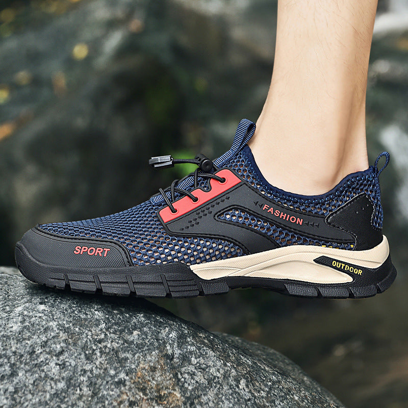 Damen Atmungsaktive Sportliche Sneaker mit Schnellverschluss EB