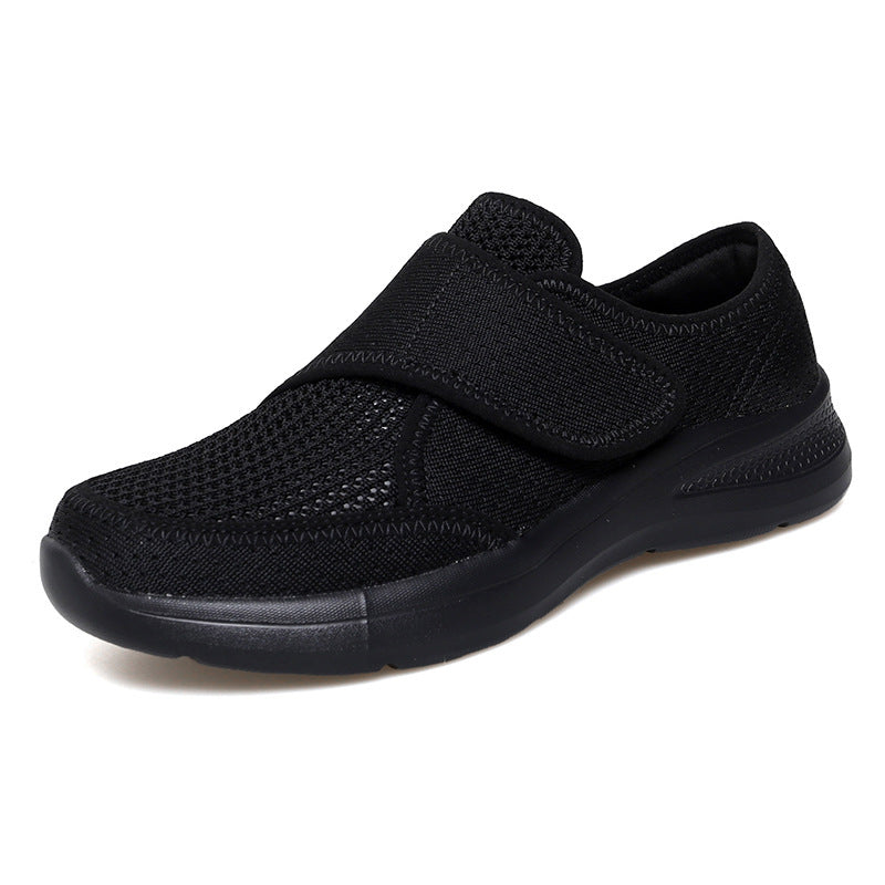 Damen Bequeme Slip-On Freizeitschuhe mit verstellbarem Klettverschluss EB