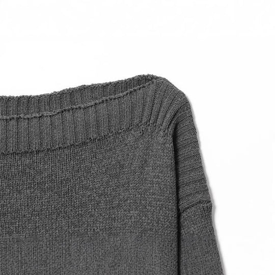 Damen kuscheliger Strickpullover mit weitem Schnitt und eleganten Rippbündchen EB