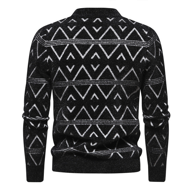 Herren Rollkragenpullover mit modernem Strukturdesign EB