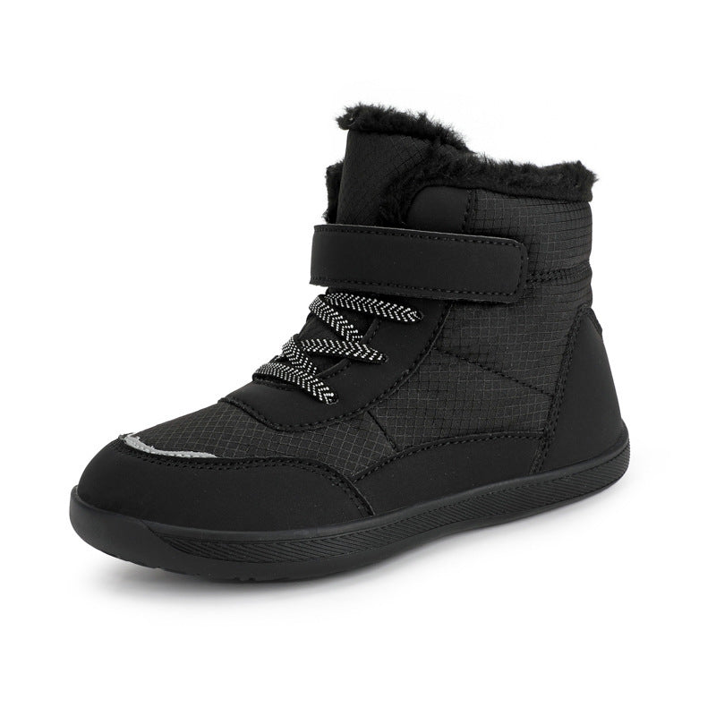 Damen gefütterte Winterstiefel mit praktischem Klettverschluss EB