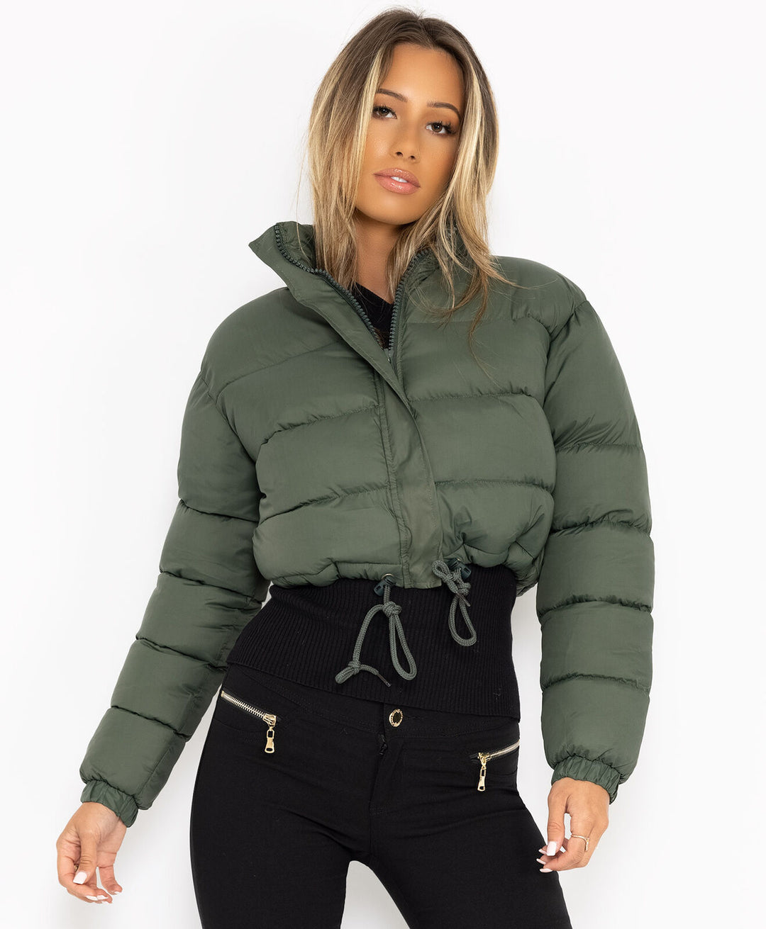 Damen trendige kurze Steppjacke EB