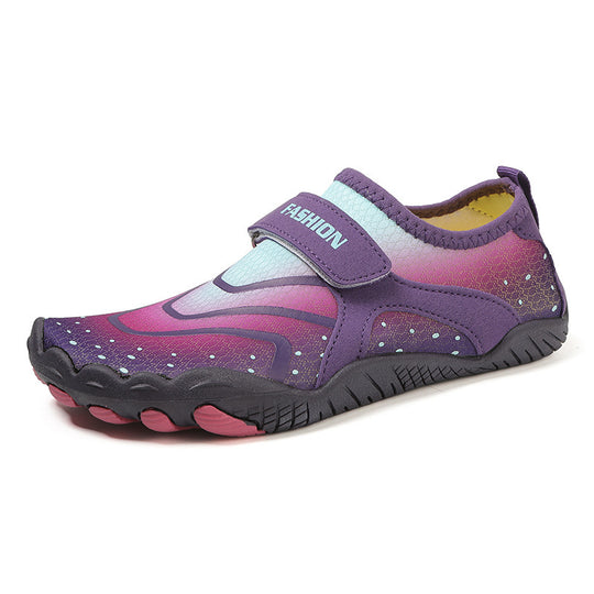 Damen Flexible Aquaschuhe mit verstellbarem Klettverschluss und rutschfester Sohle EB