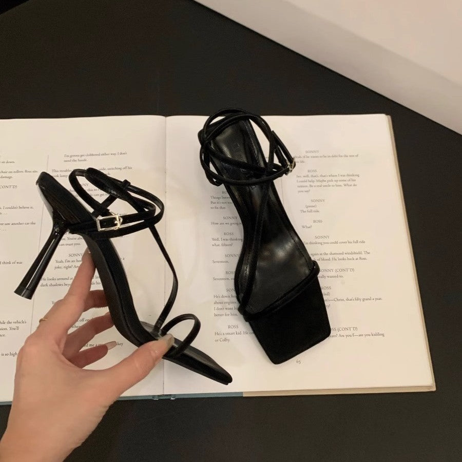 Damen elegante Slingback-Pumps mit verstellbaren Riemen EB