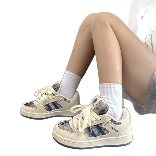 Damen Sportliche Sneakers mit verspieltem Design und atmungsaktiver Obermaterialkombination EB