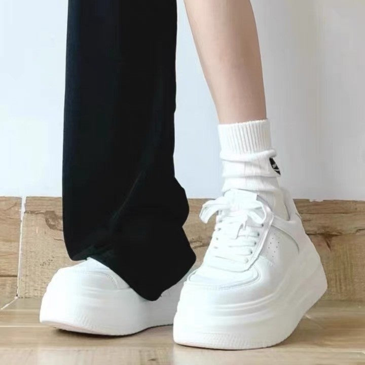 Damen Plattform Sneakers mit bequemer gepolsterter Innensohle EB