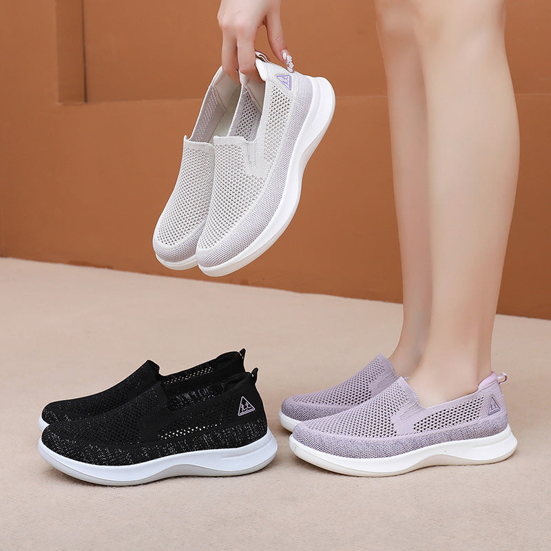 Damen Atmungsaktive Slip-On Sneakers mit flexiblem Komfort EB