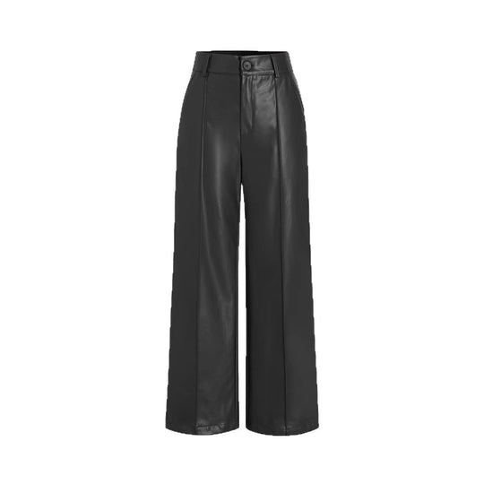 Damen elegante Culotte aus hochwertigem Kunstleder EB