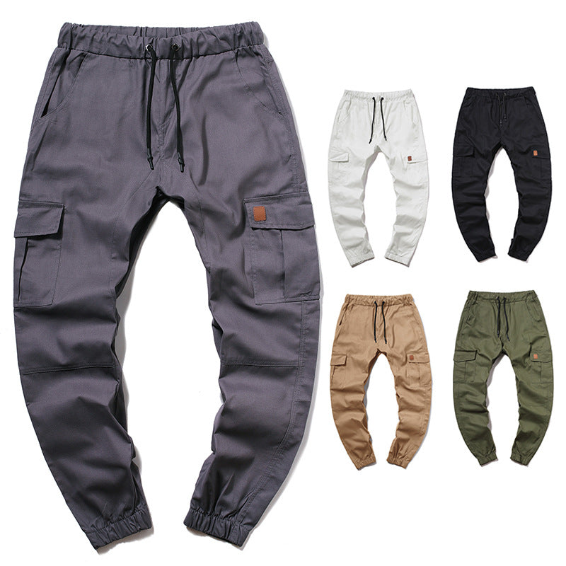 Herren Cargo-Hose im modernen Design mit mehreren Taschen und elastischem Bund EB