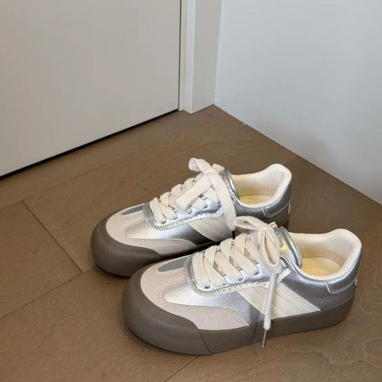 Damen Sportliche Sneakers mit atmungsaktivem Obermaterial und rutschfester Laufsohle EB