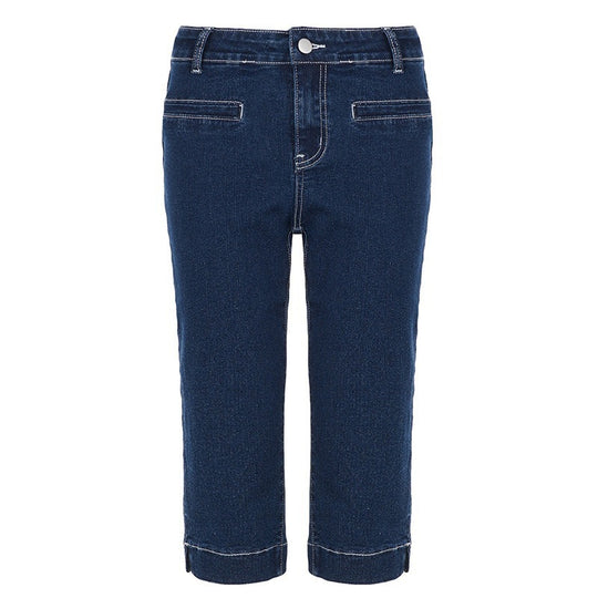 Damen klassische Jeans im Komfortschnitt mit turn-up Saum EB