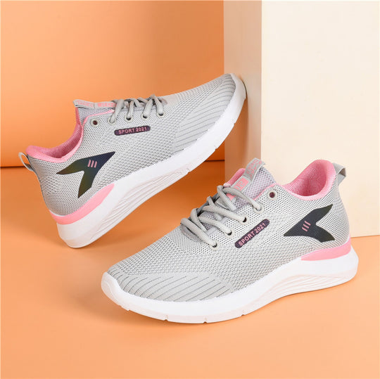 Damen Atmungsaktive und bequeme Sport Sneakers mit rutschfester Sohle EB