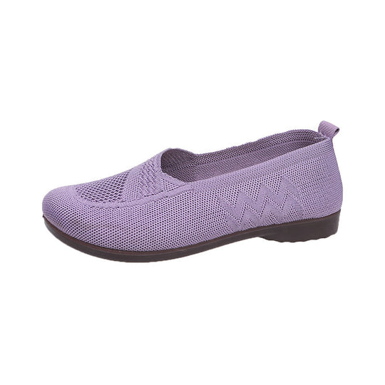 Damen Atmungsaktive Ballerinas mit elastischem Obermaterial EB