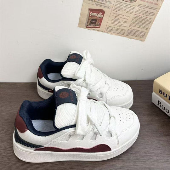 Damen Sportliche Sneakers mit atmungsaktivem Mesh-Obermaterial und robuster Gummisohle EB