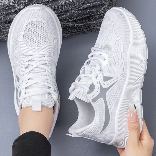 Damen Sportliche Laufschuhe mit atmungsaktivem Mesh-Obermaterial und gepolsterter Sohle EB