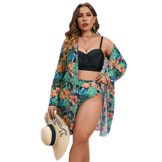 Damen Bikiniset mit floralem Overlayer EB