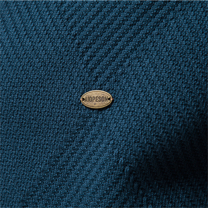 Herren Strickjacke mit Stehkragen EB