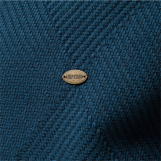 Herren Strickjacke mit Stehkragen EB