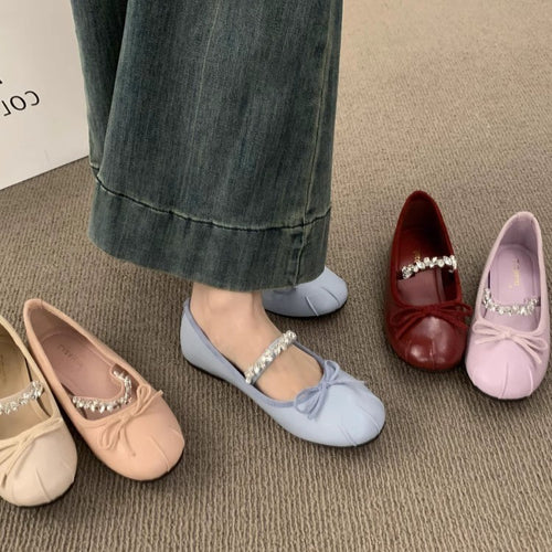 Damen Ballerinas mit elegantem Schleifenakzent und hochwertigem Innenfutter EB