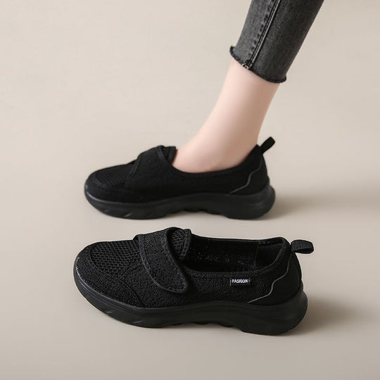 Damen Komfortable Slip-On Sneakers mit elastischem Einstieg EB