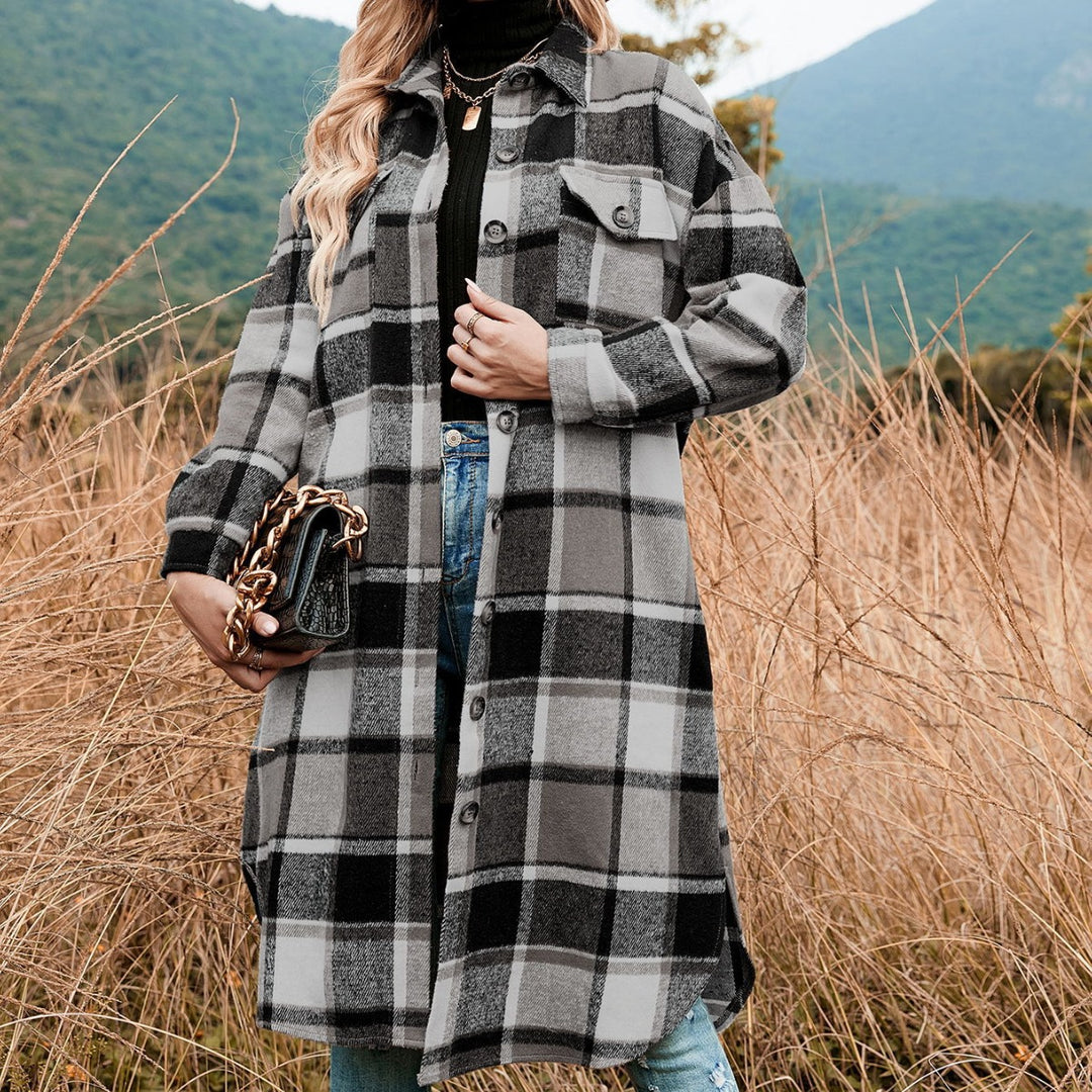 Damen Flanellhemd-Kleid mit Karomuster EB